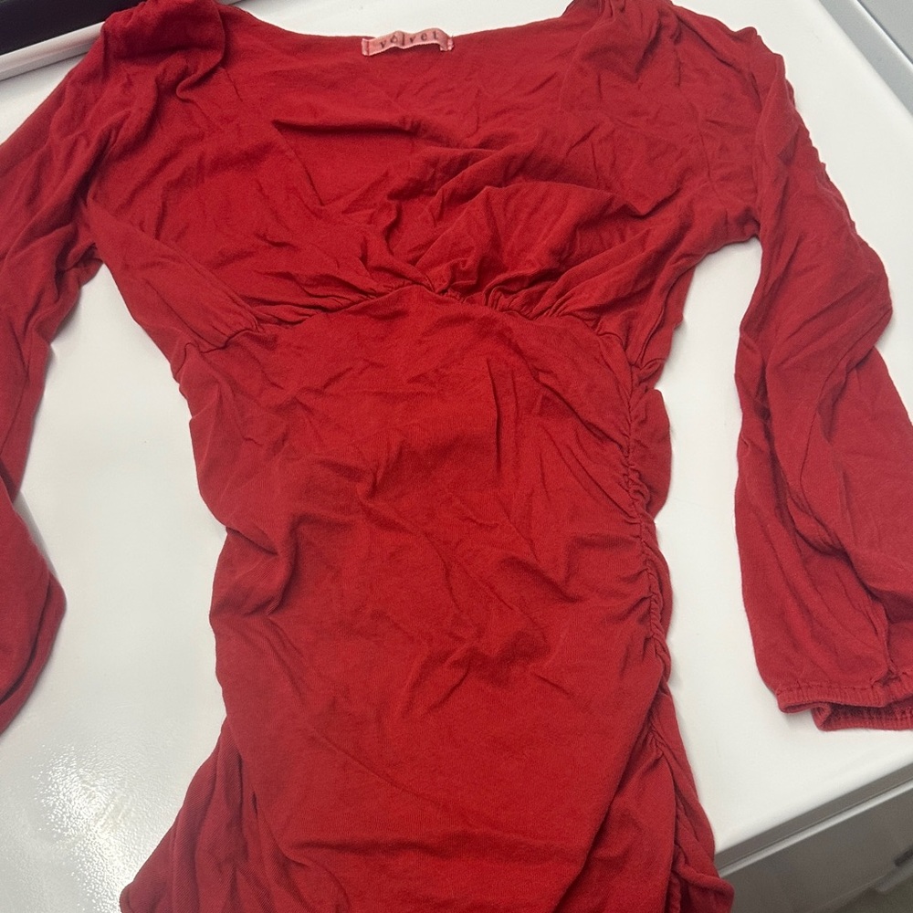 Velvet by Graham & Spencer Deep Red Fabric